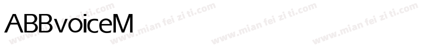 ABBvoice Medium字体转换